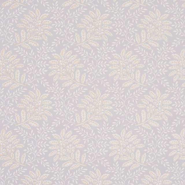 Sample - Schumacher Secret Garden Wallpaper in Grey For Sale