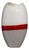Carlo Moretti Ellisse Vase in Grey, Red, and Ivory For Sale