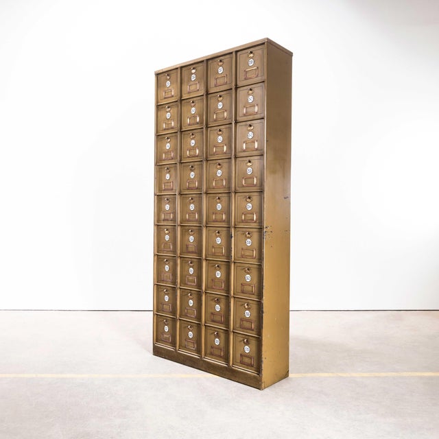 1920s Industrial French Metal Cabinet, 1920s For Sale - Image 5 of 9