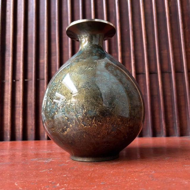 Copper Ikebana Flower Vase, Japan, 1980s For Sale - Image 4 of 13