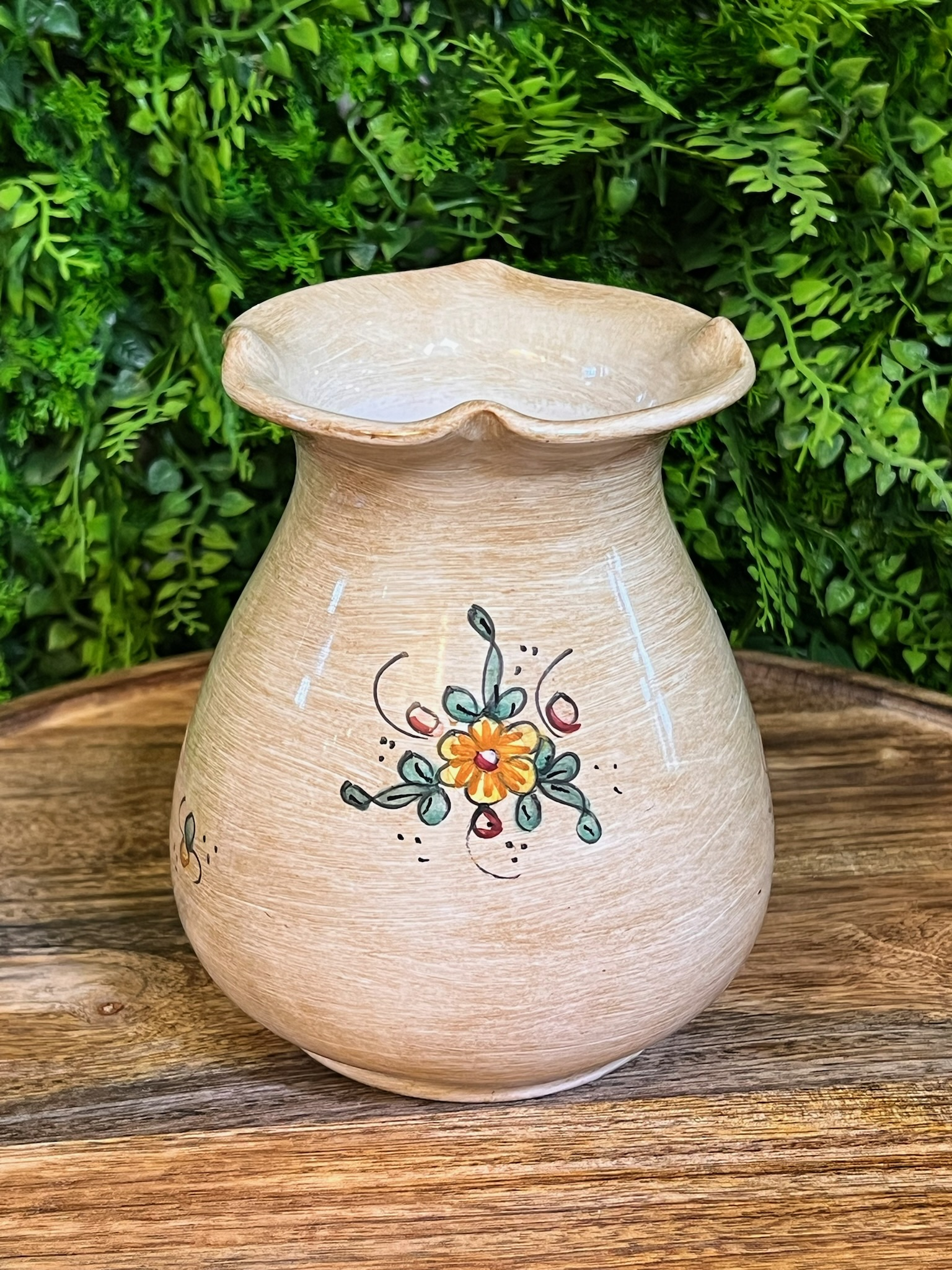 花瓶 　Baffni GuBBio　イタリア Vintage Hand-Painted Baffoni Gubbio Italian Vase | Chairish