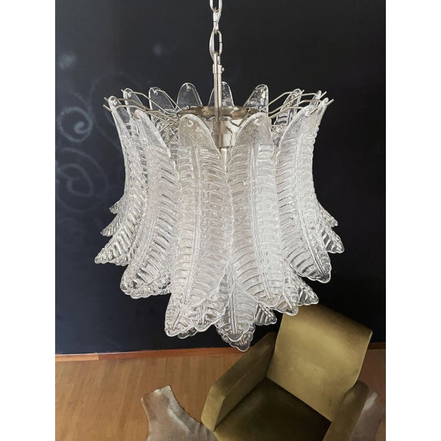 Italian Murano Glass Chandelier, 1972 For Sale - Image 8 of 18