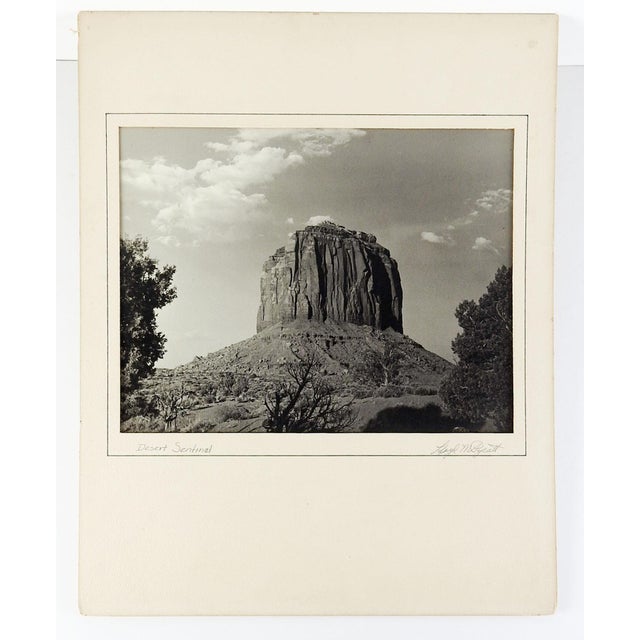American Mid 20th Century Desert Sentinel Monument Valley Photograph For Sale - Image 3 of 3