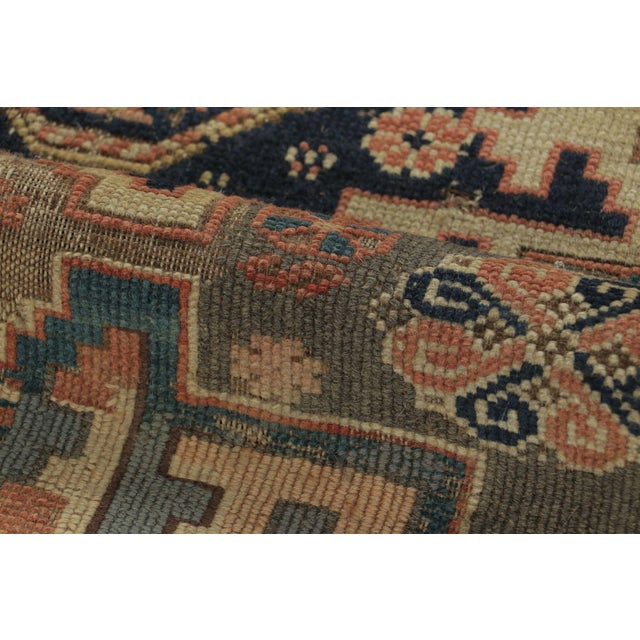 Antique Zeichour Rug With Colorful Geometric and Pictorial Motifs - Rug & Kilim For Sale In New York - Image 6 of 7