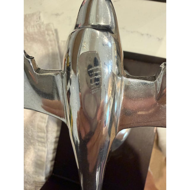 Wood Mid Mid Century Airplane Bookends Aeronautical Decor For Sale - Image 7 of 8