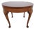 Vintage Circular Coffee Table in Mahogany with Cabriole Legs, 1970s For Sale