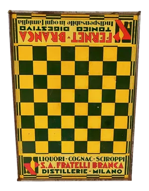 Fernet Branca Game of Checkers, 1930s