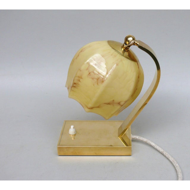 Vintage Bauhaus Bedside Lamps in Brass, 1920s, Set of 2 For Sale - Image 10 of 18