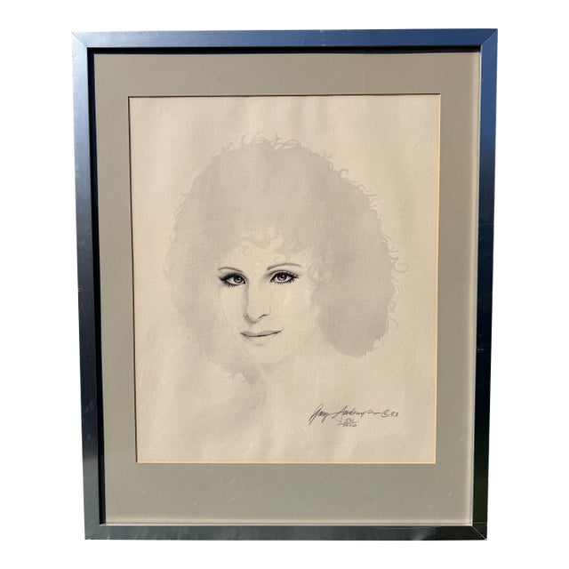 1980s Limited Edition Portrait of Barbra Streisand For Sale