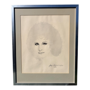 1980s Limited Edition Portrait of Barbra Streisand