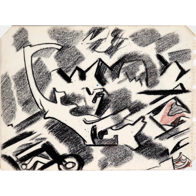 Mid Century Modern East Bay III Abstracted Landscape by Erle Loran Dynamic mid century abstracted geometric landscape...