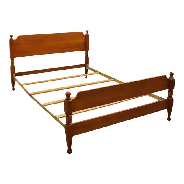 BALLMAN CUMMINGS Solid Maple Early American Colonial Style Full Size Bed 60" High 63" Wide 88" Deep Mattress Area: 60" x...