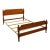 BALLMAN CUMMINGS Solid Maple Early American Colonial Style Full Size Bed 60" High 63" Wide 88" Deep Mattress Area: 60" x...