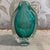 Contemporary Buzz Blodgett Signed Aqua and Clear Art Glass Controlled Bubble Bud Vase 1989 For Sale - Image 3 of 7