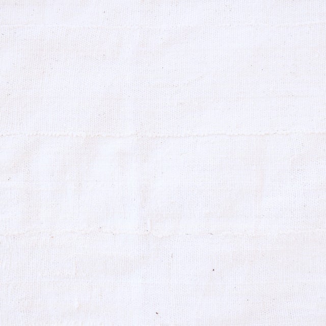 Early 20th Century White Mudcloth Textile Mali 60x42 Inch For Sale In Denver - Image 6 of 6