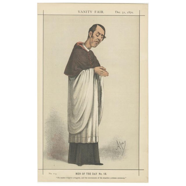 Victorian Clergyman Caricature, 1870, Paper For Sale - Image 10 of 10