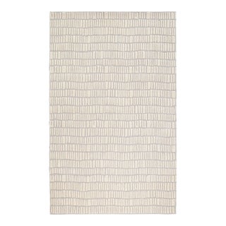 Marie Flanigan for Dash & Albert Roark Ivory Tufted Wool Rug, 5' x 8' For Sale
