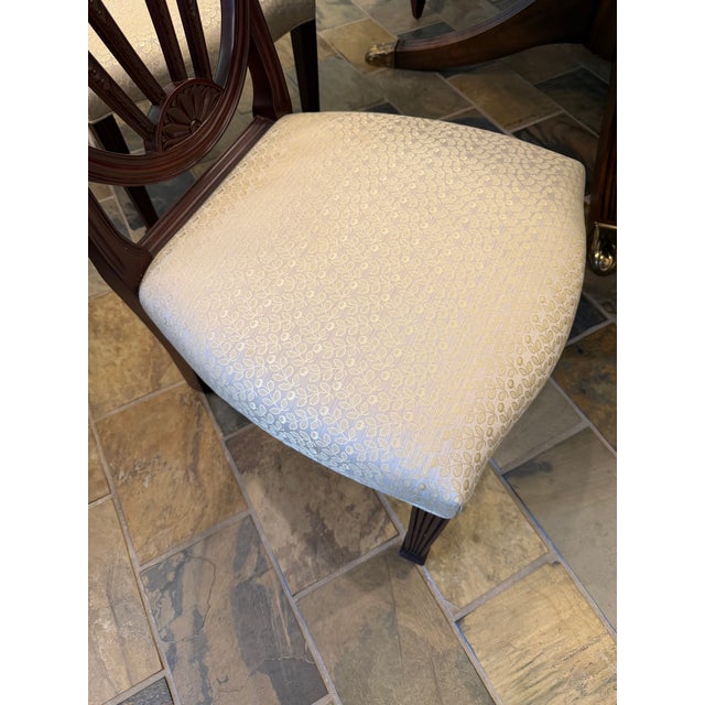 1990s Baker Furniture Mahogany Dining Chairs For Sale - Image 11 of 13