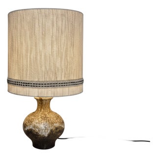 Mid-Century Modern Ceramic Table Lamp, Czechoslovakia, 1960s For Sale