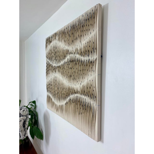 Table Sculpture Art Textiles Ref Wave, 2023, Textile For Sale - Image 4 of 15