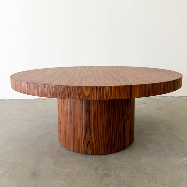 Mid-Century Modern Mid-Century Modern Round Rosewood Pedestal Coffee Table For Sale - Image 3 of 9