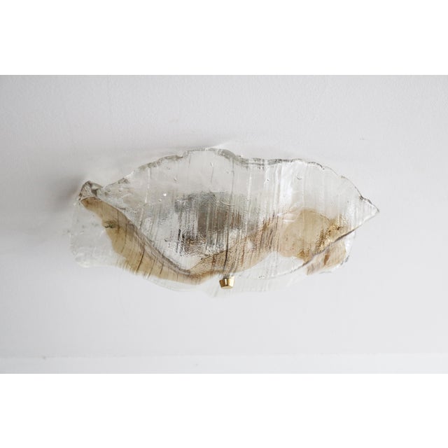 Metal Large Vintage Flush Mount in Frosted Glass from Kalmar Franken Kg, 1960s For Sale - Image 7 of 10