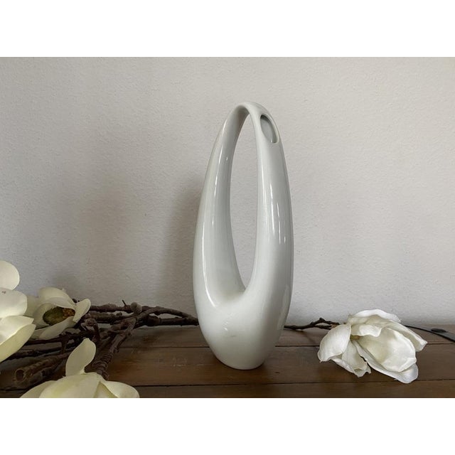 Ceramic Free Shape Porcelain Kummet Vase by Beate Kuhn for Rosenthal Art Department, 1950s For Sale - Image 7 of 15