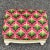 Vintage Custom Pink & Green Chevron Footstool or Ottoman For Sale - Image 4 of 13