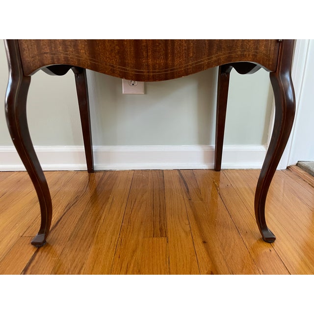 19th Century Antique Mahogany Inlaid Sheet Music Cabinet For Sale In New York - Image 6 of 10