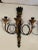 Wood Black and Gold Italian Neoclassical Sconces - a Pair For Sale - Image 7 of 12