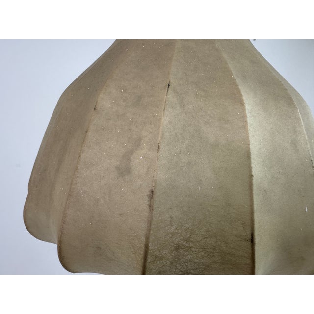 Vintage Italian Bell-Shaped Cocoon Lamp Pendant, 1960s For Sale - Image 9 of 11
