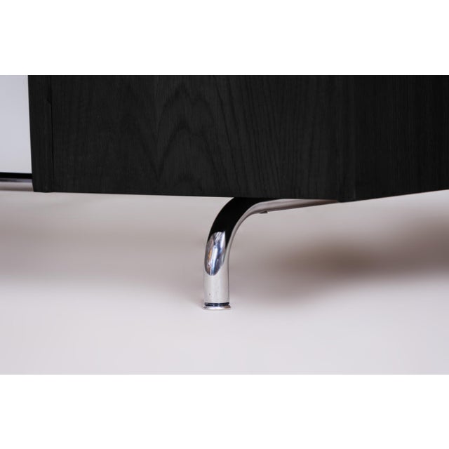 Wood Czech Bauhaus Oak Writing Desk attributed to Jindrich Halabala for Up Závody, 1930s For Sale - Image 7 of 10