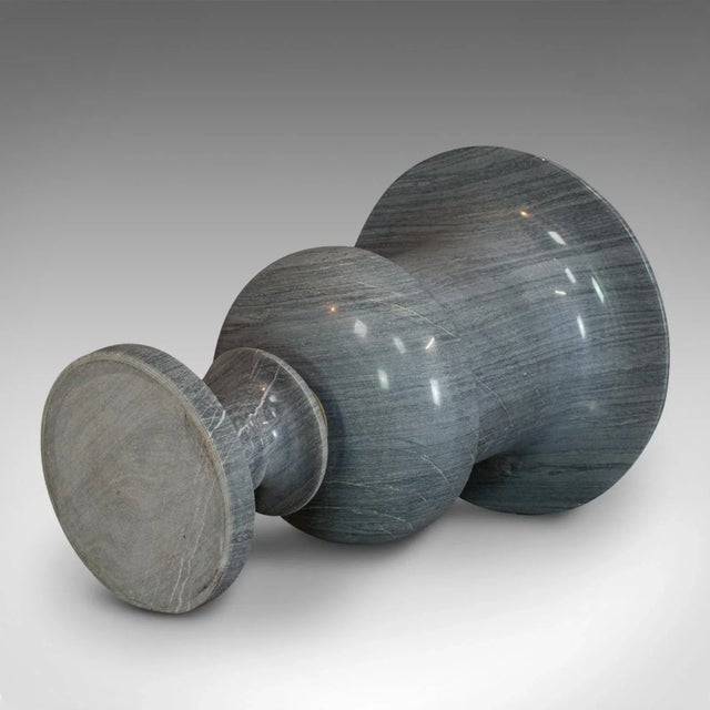 Late 20th Century Striata Marble Decorative Vase Baluster Urn For Sale - Image 4 of 13