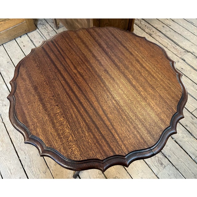 Vintage 1940s Piecrust Table For Sale - Image 11 of 12