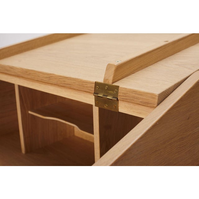 Oak Secretary Desk, Denmark, 1960s For Sale - Image 10 of 17