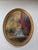 Victorian Vintage Victorian Oil Painting With Oval Gold Frame For Sale - Image 3 of 12