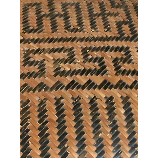 Wood Early 20th Century Chinese Rattan Wedding Basket For Sale - Image 7 of 9