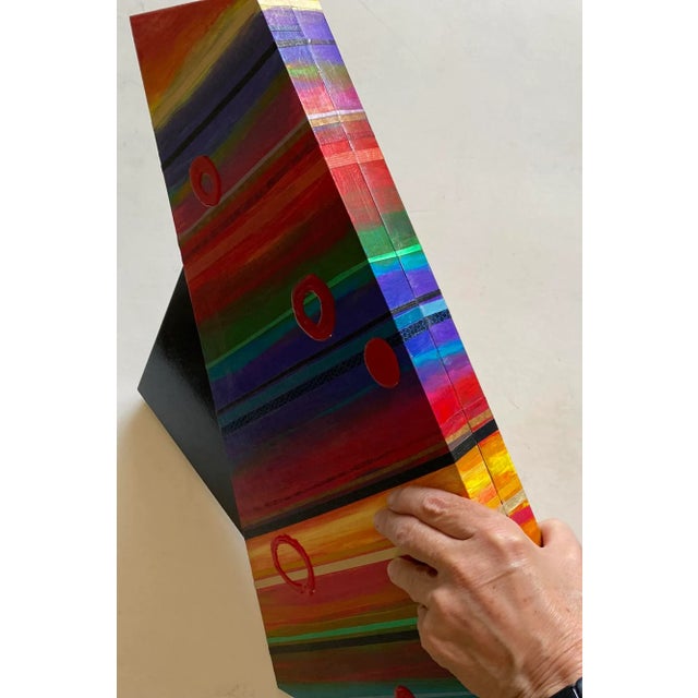 "Sixties Child" Contemporary Abstract Mixed-Media Wall Collage by Patricia Forbes For Sale - Image 4 of 7