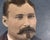 American Folk Art Hand Painted Tintype Gentleman Portrait in Walnut Frame For Sale - Image 6 of 13