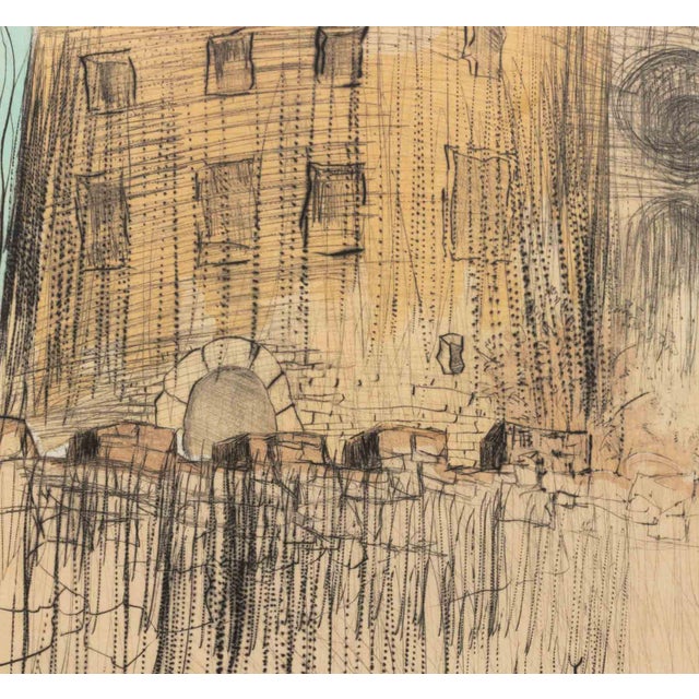 1970s Salvador Dali "Le Chateau De Gala" Etching, 1974 For Sale - Image 5 of 14