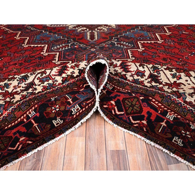 1960s Red Semi Antique Oriental Rug For Sale - Image 9 of 12