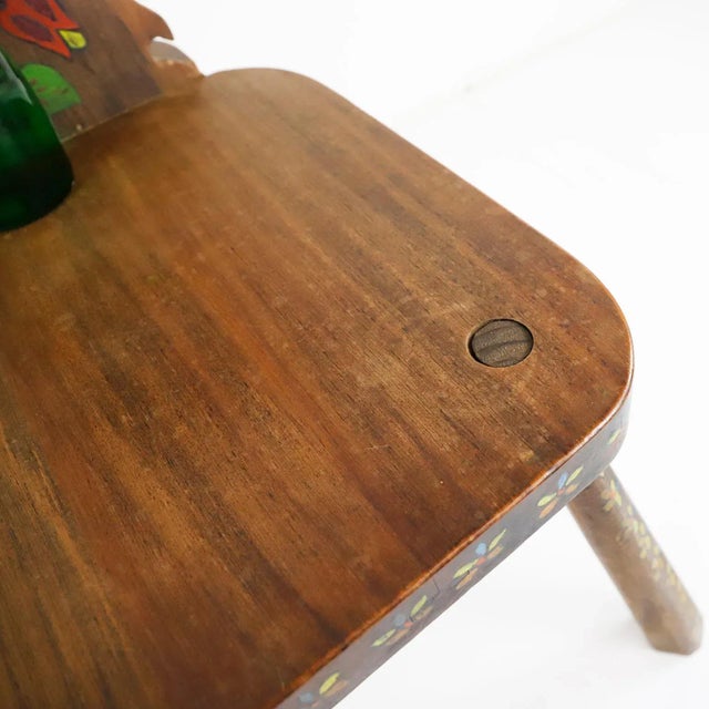 1960s 1960s Chair Hand Painted by Mexican Mid-Century Modernist Don Shoemaker For Sale - Image 5 of 6