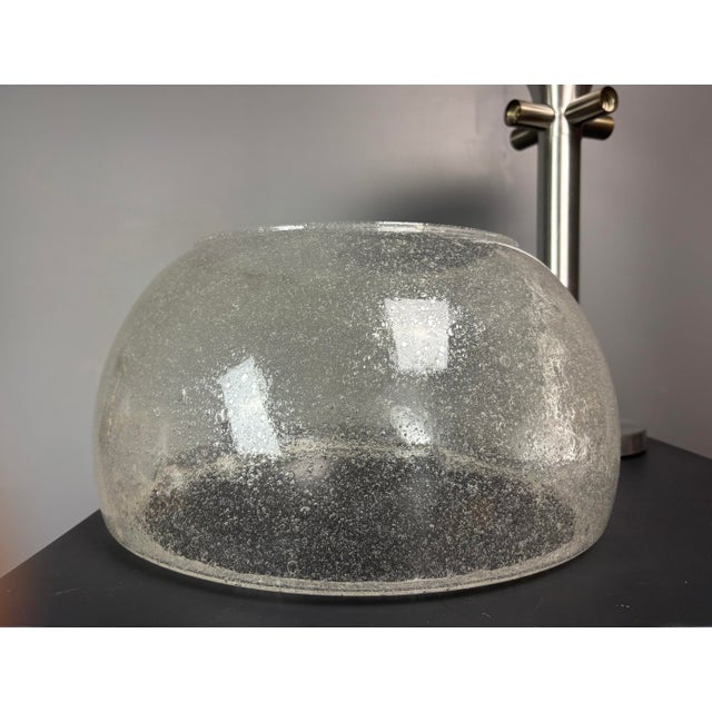 Large Mid-Century Modern Space Age Glass Mushroom Table Lamp from Temde Leuchten, 1960s For Sale - Image 10 of 13