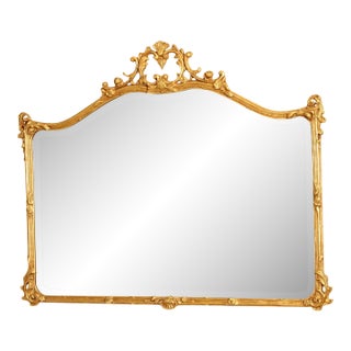 Friedman Brothers Horizontal Gold Mirror For Sale