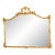 Friedman Brothers Horizontal Gold Mirror For Sale