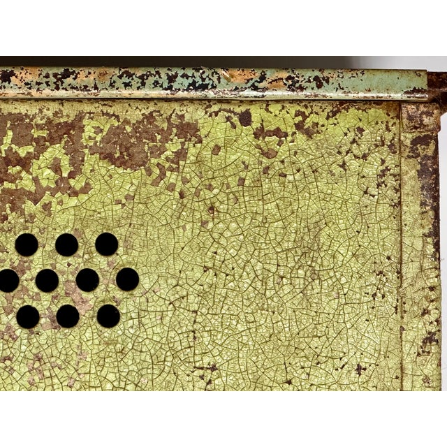 Vintage Industrial Metal Hamper C. 1940s For Sale - Image 10 of 18