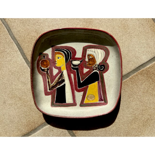 Modern Ceramic Art Wall Plate by Philippe Lambercy, Switzerland, 1960s For Sale - Image 14 of 14
