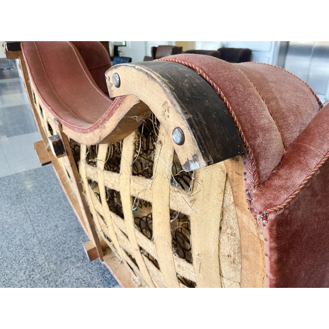 Midcentury Danish Modern Banana Sofa in the Style of Viggo Boesen For Sale - Image 12 of 12