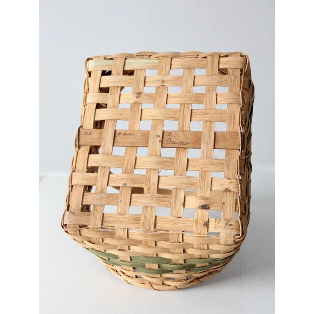 Hand-Woven Harvest Basket For Sale - Image 11 of 12