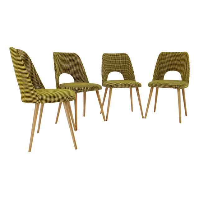 Dining Chairs by Oswald Haerdtl attributed to Ton, Thonet, Czechoslovakia, 1960s, Set of 4 For Sale